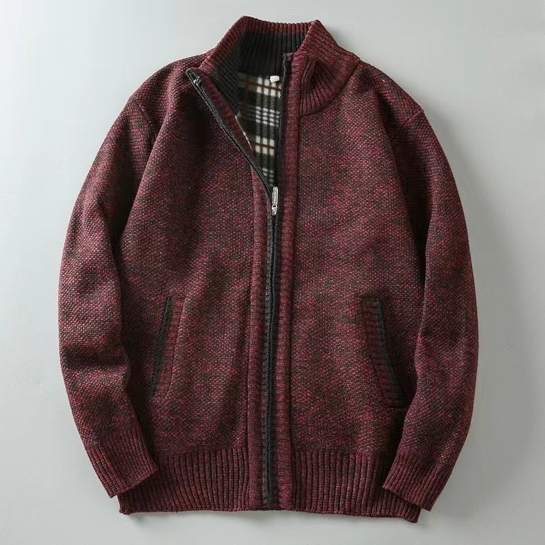 Men's Knit Cardigan for Cooler Seasonal Wear