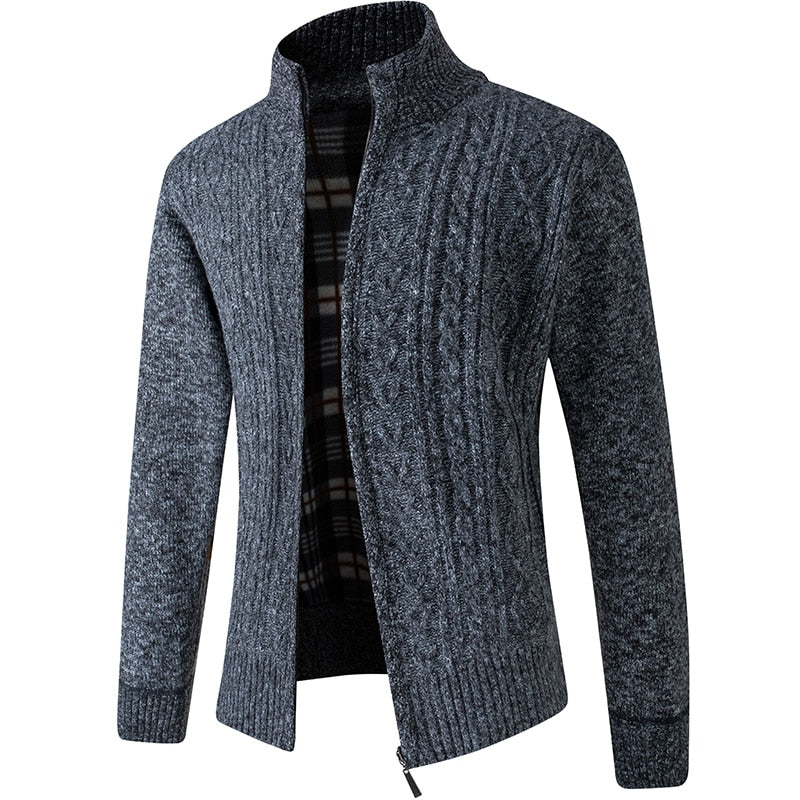 Men's Knit Cardigan for Cooler Seasonal Wear