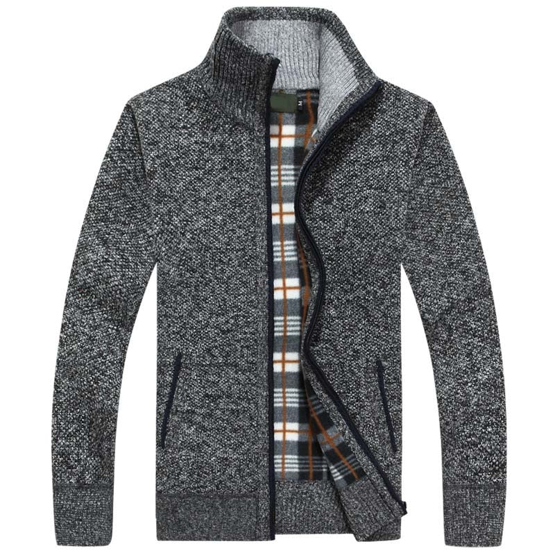 Men's Knit Cardigan for Cooler Seasonal Wear
