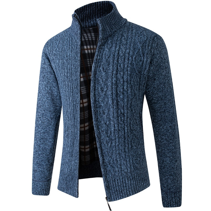 Men's Knit Cardigan for Cooler Seasonal Wear