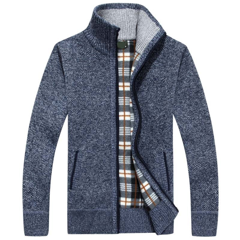 Men's Knit Cardigan for Cooler Seasonal Wear