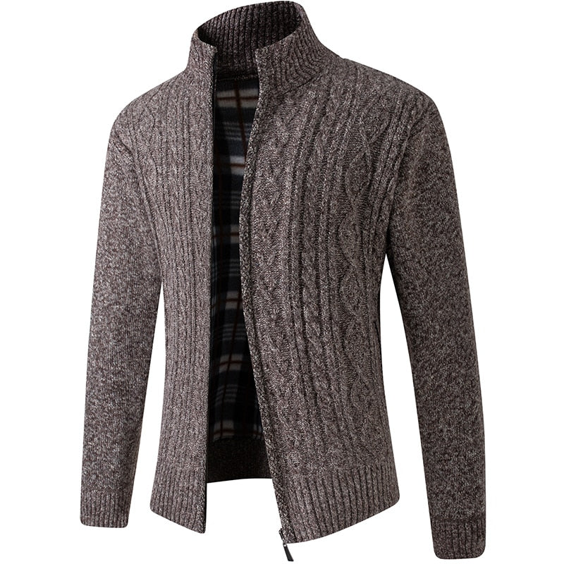 Men's Knit Cardigan for Cooler Seasonal Wear