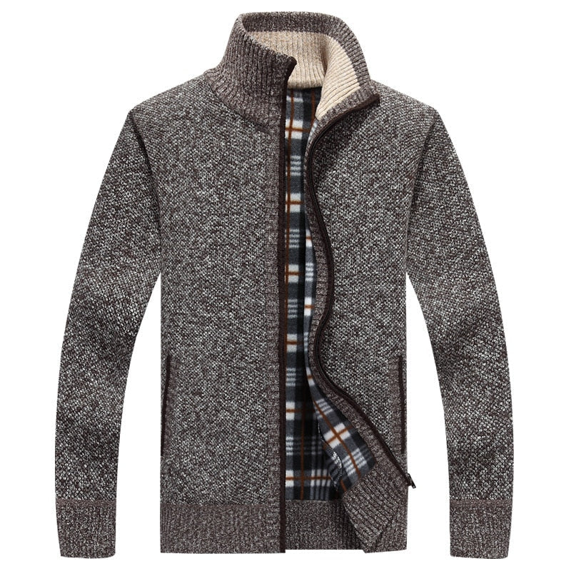 Men's Knit Cardigan for Cooler Seasonal Wear