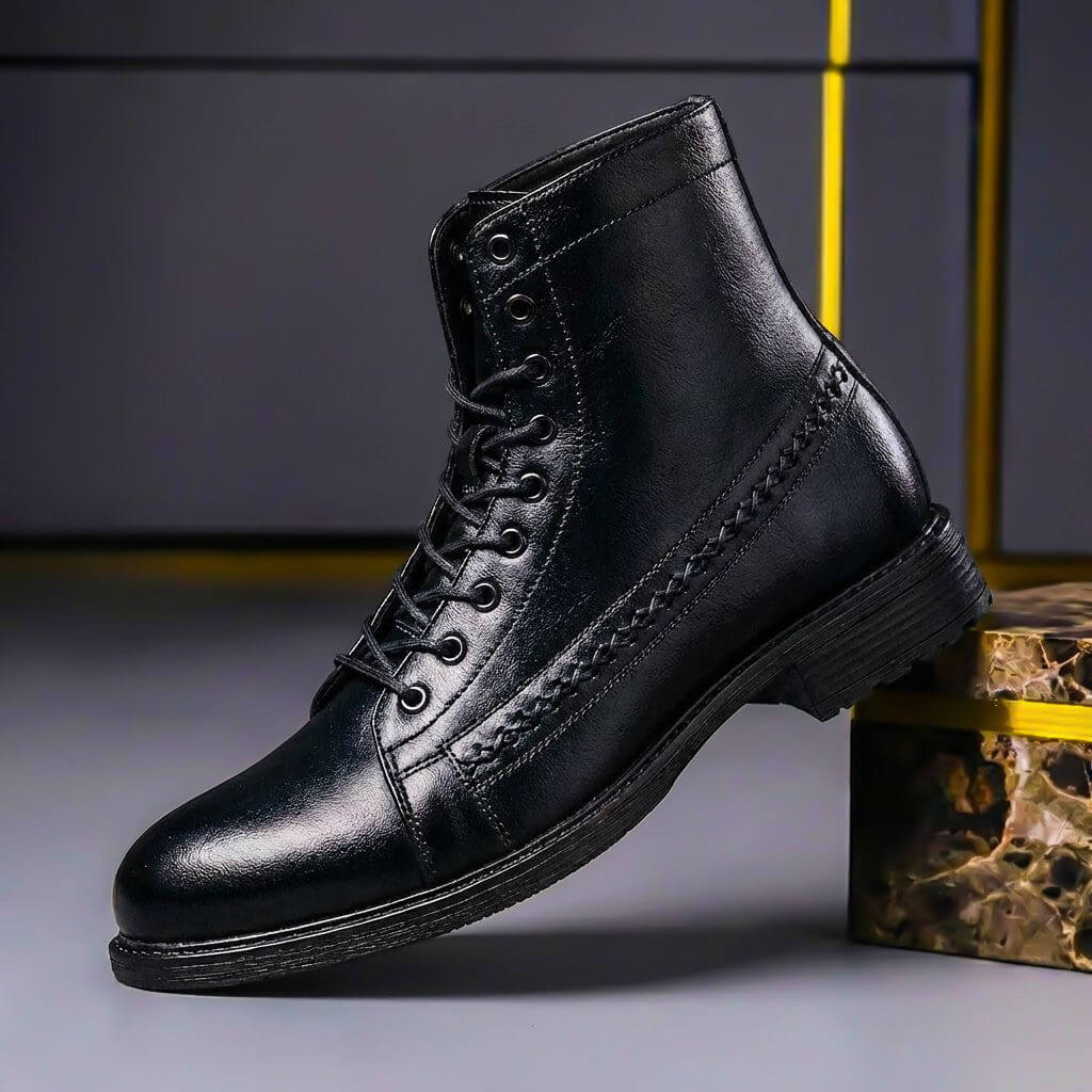 Men's Lace-Up Ankle Boots for Everyday Outdoor Wear