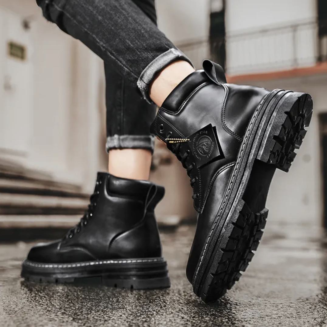 Men's Lace Up Boots for Autumn Winter Wear