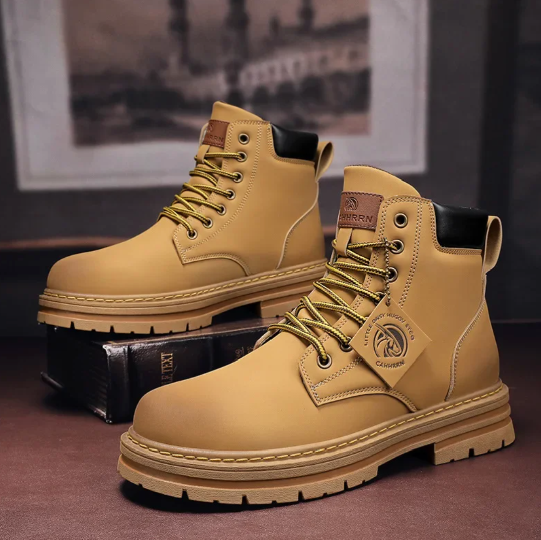 Men's Lace Up Boots for Autumn Winter Wear