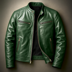 Men's Leather Jacket for Everyday Autumn Winter Wear