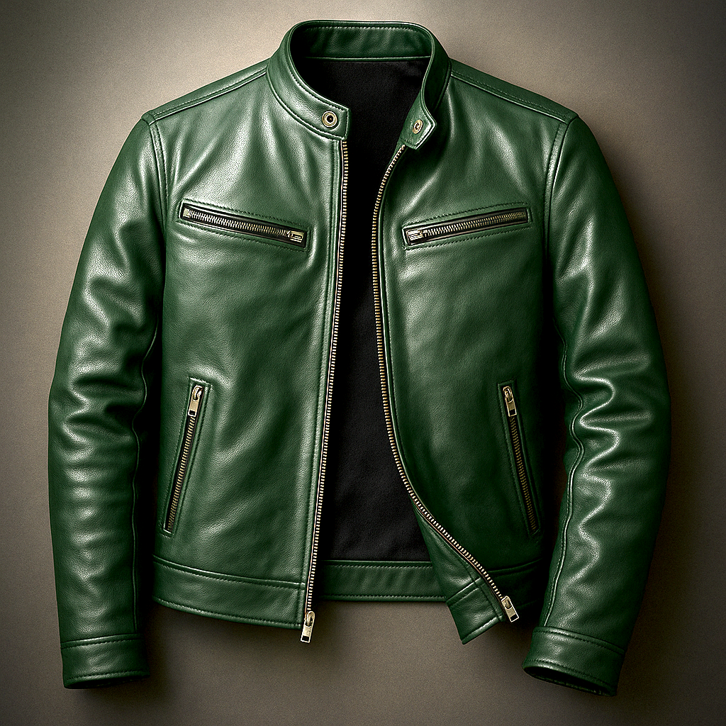 Men's Leather Jacket for Everyday Autumn Winter Wear