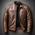 Men's Leather Jacket for Everyday Autumn Winter Wear