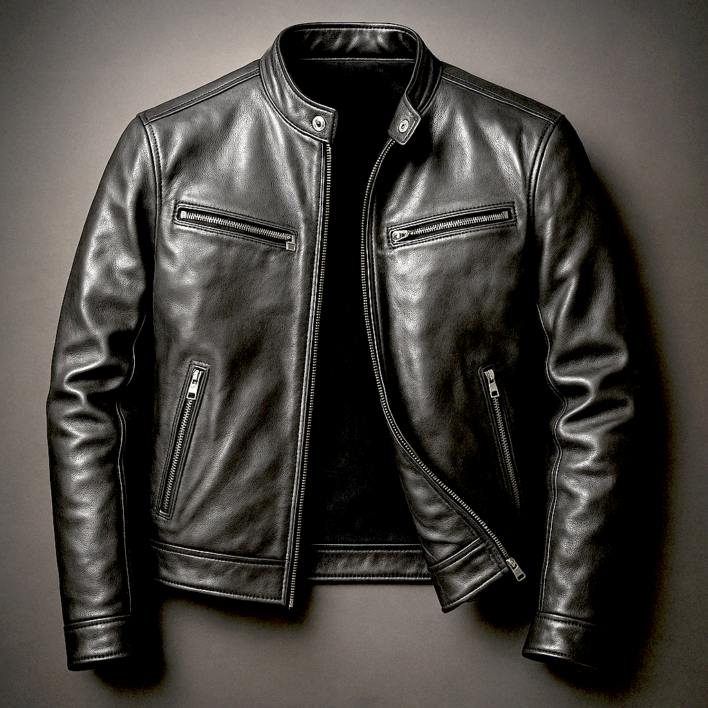 Men's Leather Jacket for Everyday Autumn Winter Wear