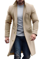 Men's Long Coat for Autumn Winter Wardrobe
