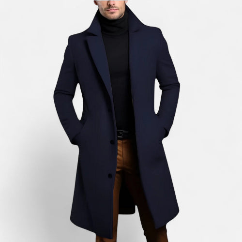Men's Long Coat for Refined Autumn Winter Styling