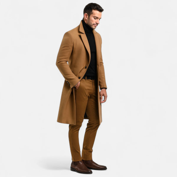Men's Long Coat for Refined Autumn Winter Styling