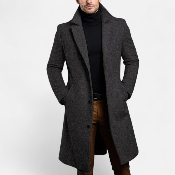 Men's Long Coat for Refined Autumn Winter Styling