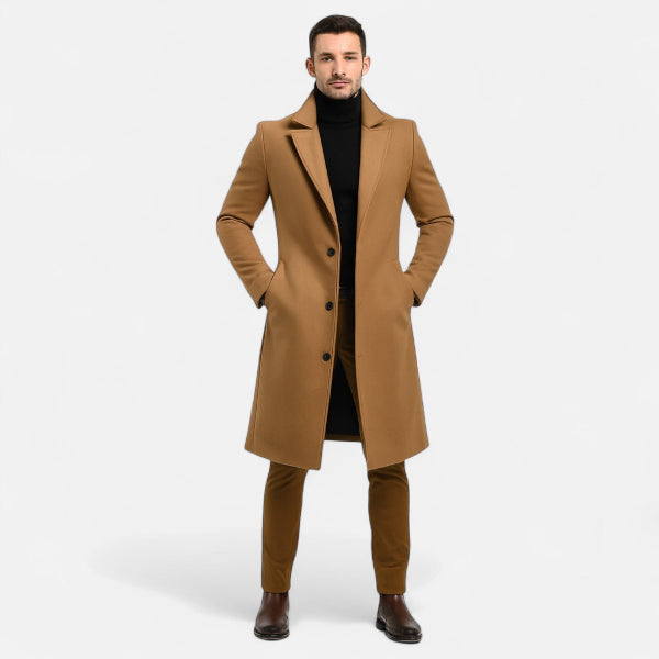 Men's Long Coat for Refined Autumn Winter Styling