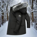 Men's Long Parka Jacket for Autumn Winter Days