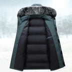 Men's Long Parka Jacket for Autumn Winter Days