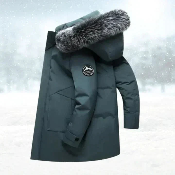 Men's Long Parka Jacket for Autumn Winter Days