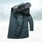 Men's Long Parka Jacket for Autumn Winter Days