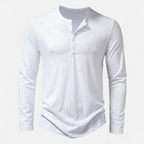Men's Long Sleeve Henley Shirt for Everyday Wear