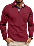 Men's Long Sleeve Polo Shirt for Everyday Wear