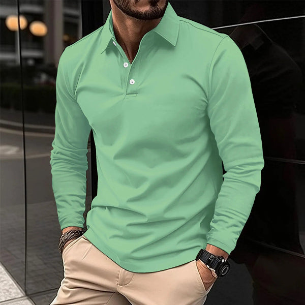Men's Long Sleeve Polo Shirt