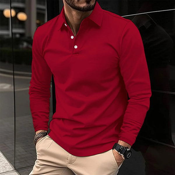 Men's Long Sleeve Polo Shirt