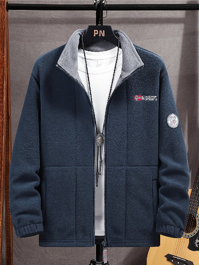 Men's Outdoor Fleece Jacket for Cooler Days