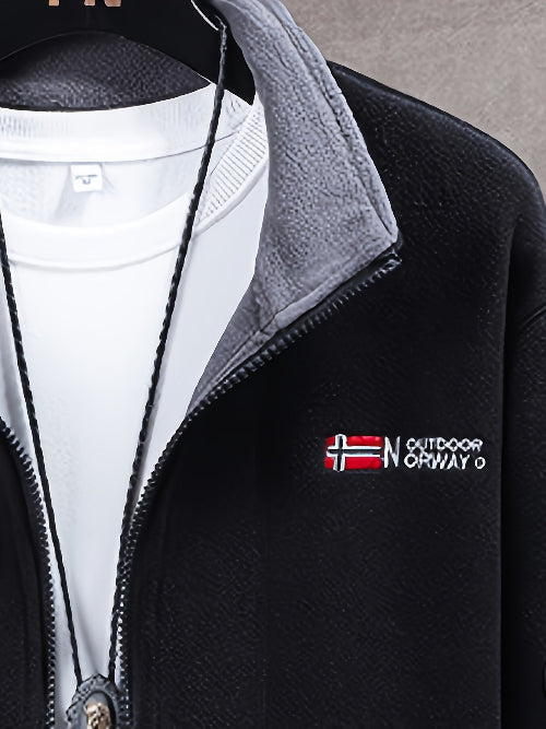 Men's Outdoor Fleece Jacket for Cooler Days