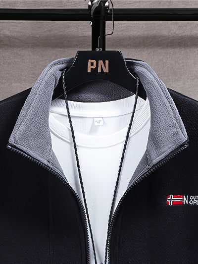 Men's Outdoor Fleece Jacket for Cooler Days