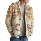 Men's Patterned Button Front Cardigan Sweater Everyday Wear
