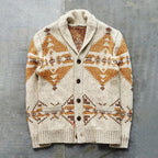Men's Patterned Button Front Cardigan Sweater Everyday Wear