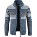 Men's Patterned Zip Front Cardigan Sweater Everyday Wear