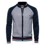 Men's Patterned Zip Front Cardigan Sweater Everyday Wear