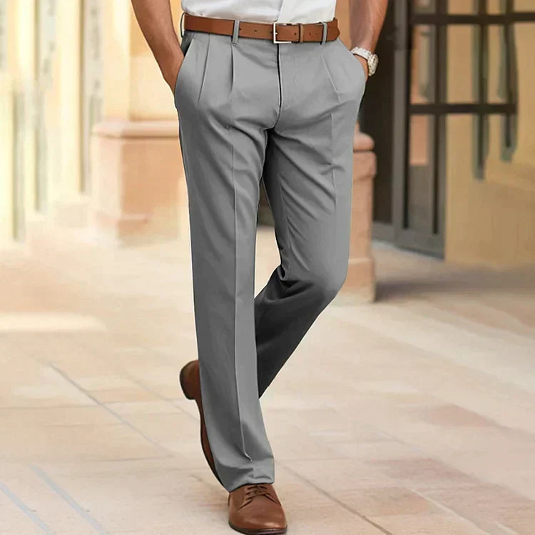 Men's Pleated Trousers for Smart Casual Wear
