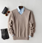 Men's Pullover Sweater for Refined Seasonal Wear