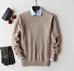 Men's Pullover Sweater for Refined Seasonal Wear