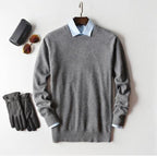 Men's Pullover Sweater for Refined Seasonal Wear