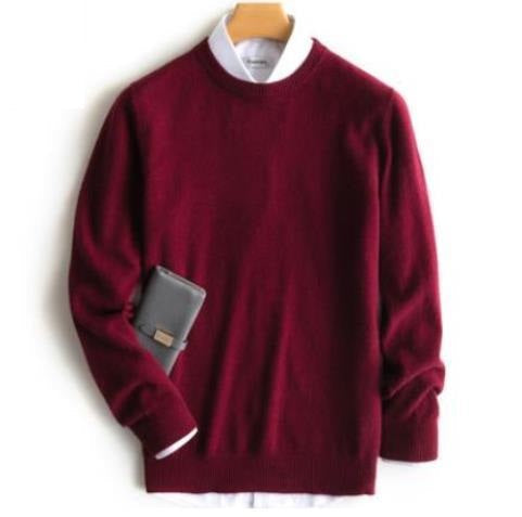 Men's Pullover Sweater for Refined Seasonal Wear