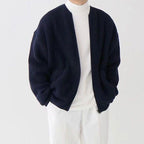 Men's Ribbed Knit Zip Front Cardigan Sweater Everyday
