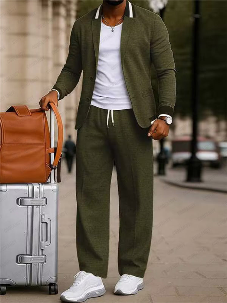 Men's Smart Casual Two-Piece Set