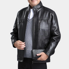 Men's Stand Collar Jacket for Autumn Winter Wear