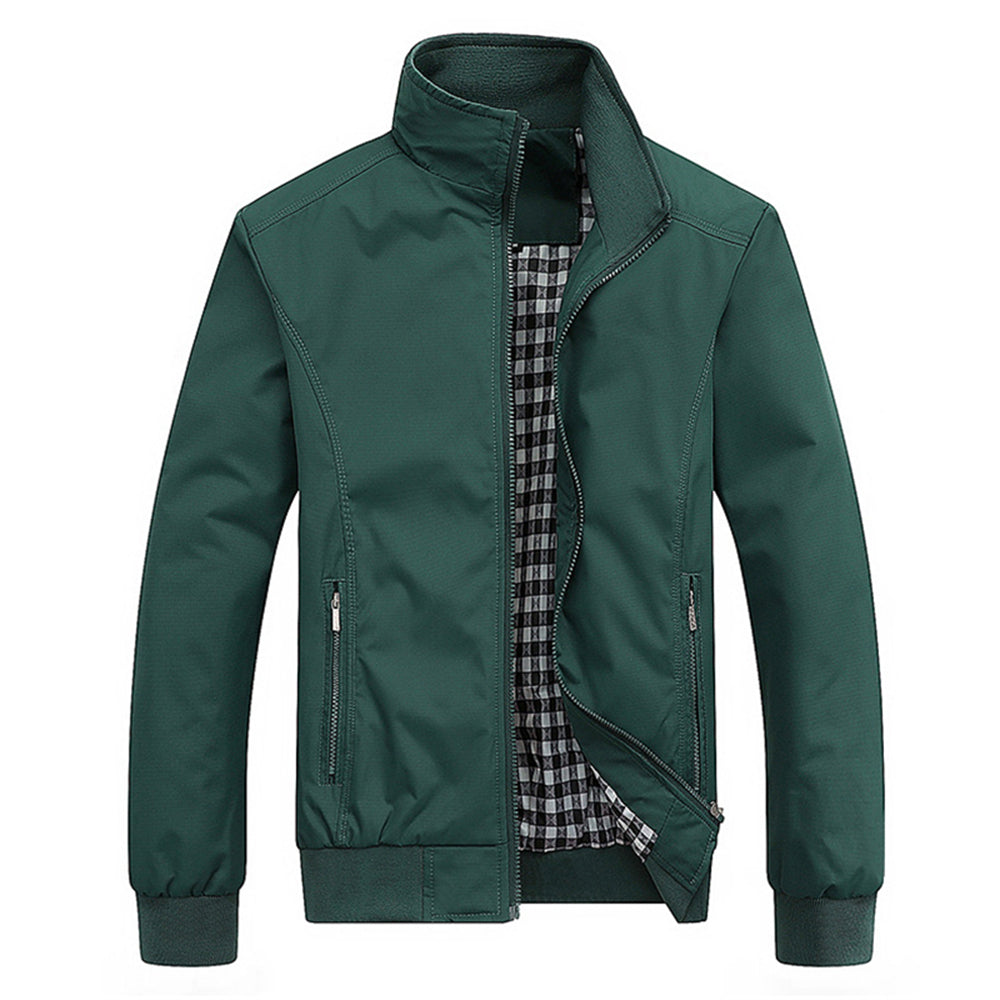 Men's Stand Collar Jacket for Everyday Seasonal Wear