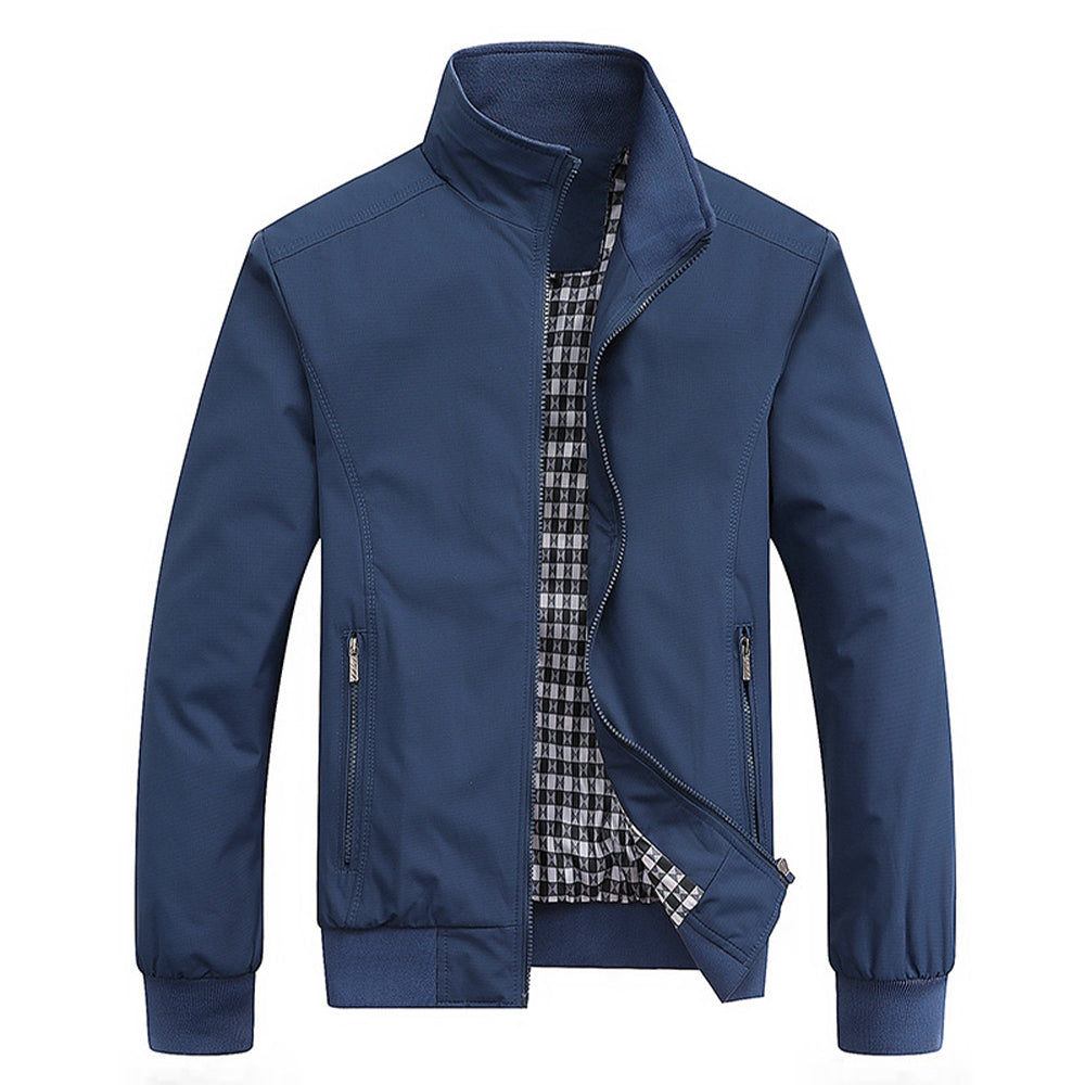 Men's Stand Collar Jacket for Everyday Seasonal Wear
