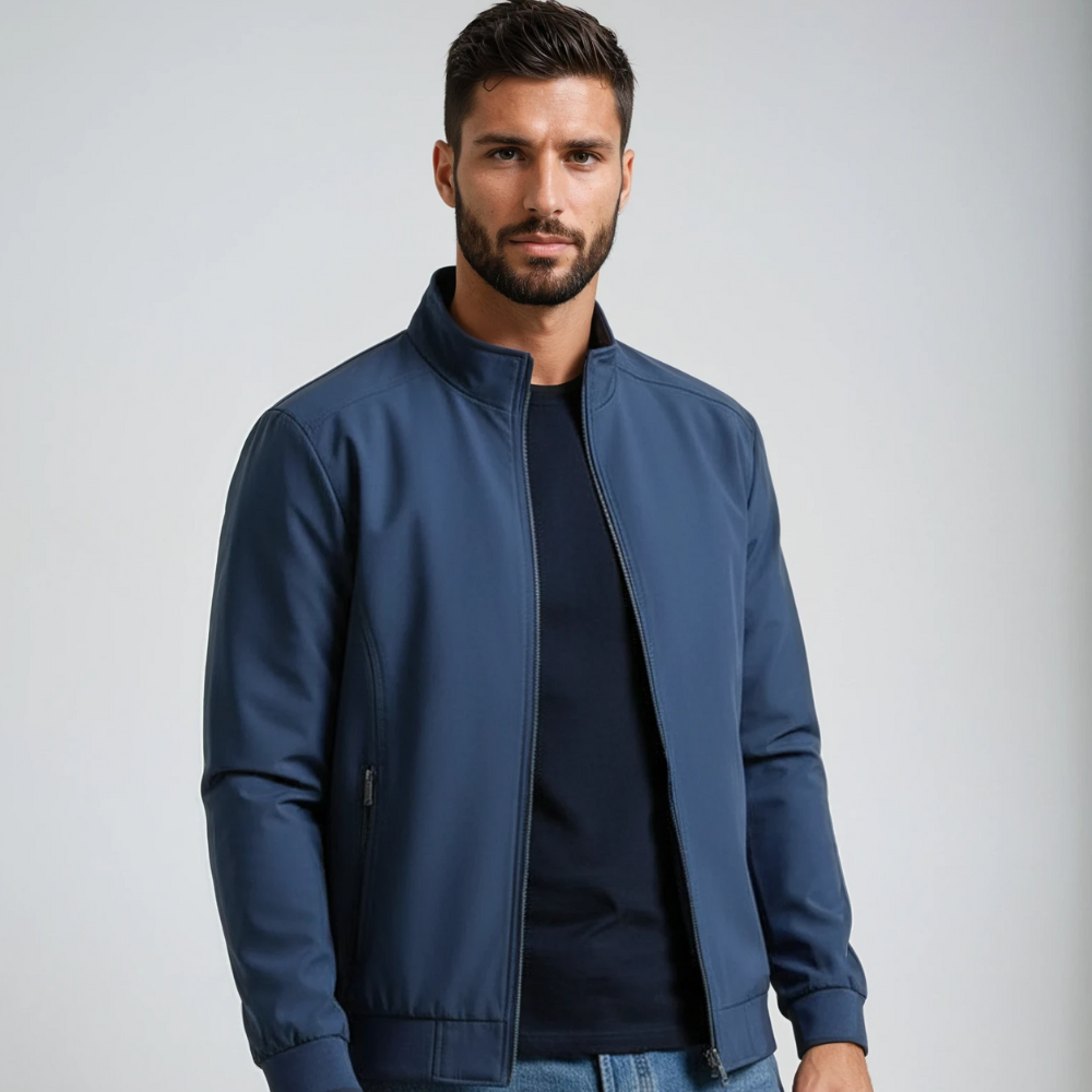 Men's Stand Collar Jacket for Everyday Seasonal Wear