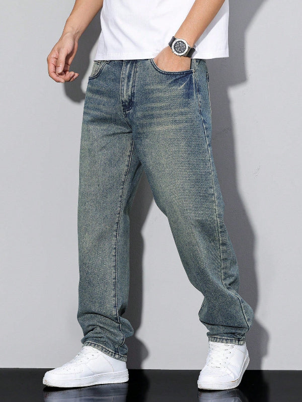 Men's Straight Leg Jeans for Everyday Wear
