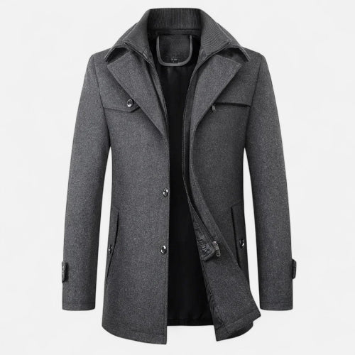 Men's Structured Jacket for Cooler Autumn Winter Days