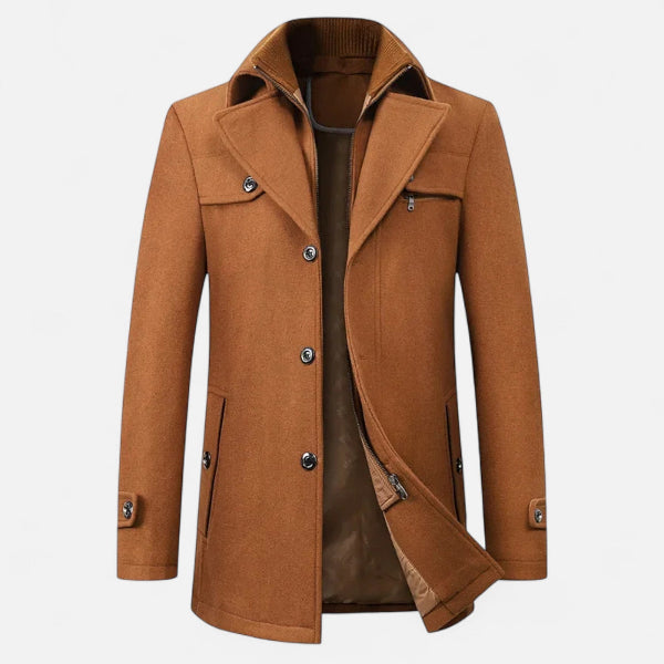 Men's Structured Jacket for Cooler Autumn Winter Days