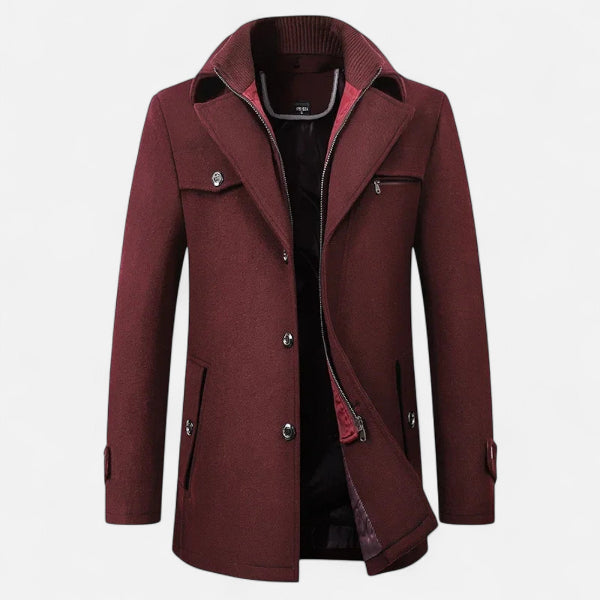 Men's Structured Jacket for Cooler Autumn Winter Days