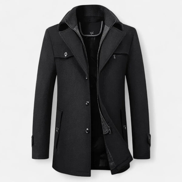 Men's Structured Jacket for Cooler Autumn Winter Days
